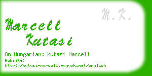 marcell kutasi business card